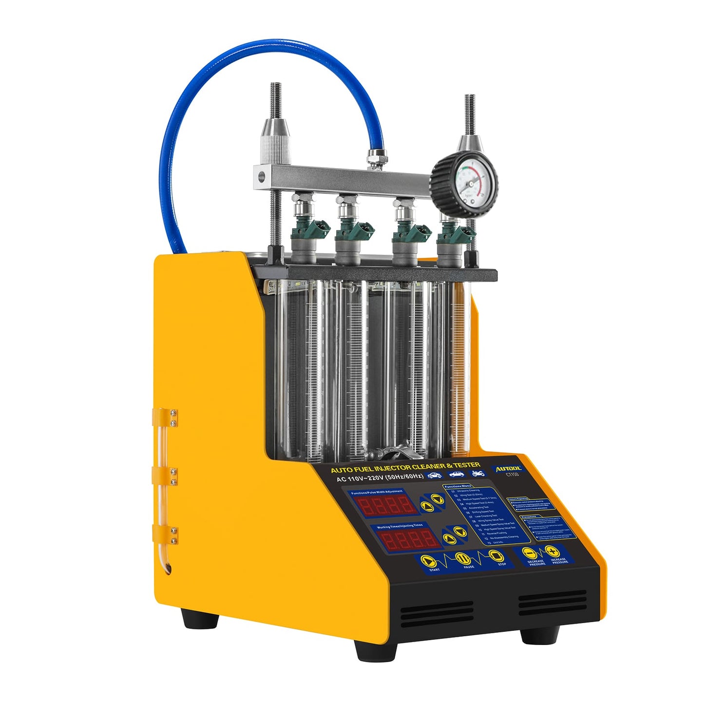 AUTOOL CT150 Car Fuel Injector Tester Cleaning Machine – Ultrasonic Injector Cleaner & Tester for Motorcycles & Cars (110V/220V)