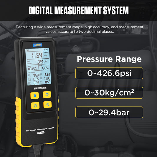 AUTOOL  Factory PT610 Intelligent Cylinder Pressure Gauge Cylinder Tester Auto Test Tool