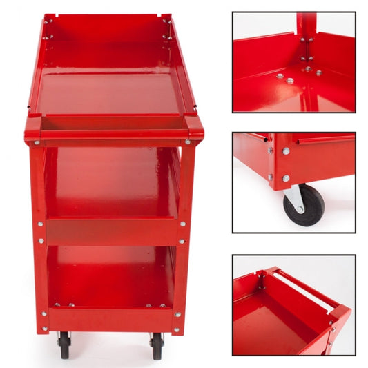 Cart professional workshop tools 3 floors with mounting wheels