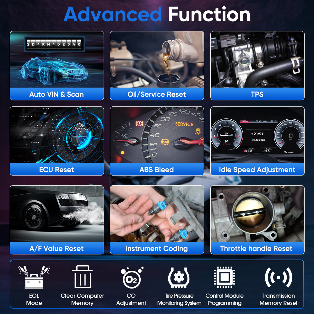 ANCEL MT700 Motorcycle Scan All System Diagnostic Tool Oil Rest ABS Bleeding 31 Reset Functions Motorcycle Scan Tool