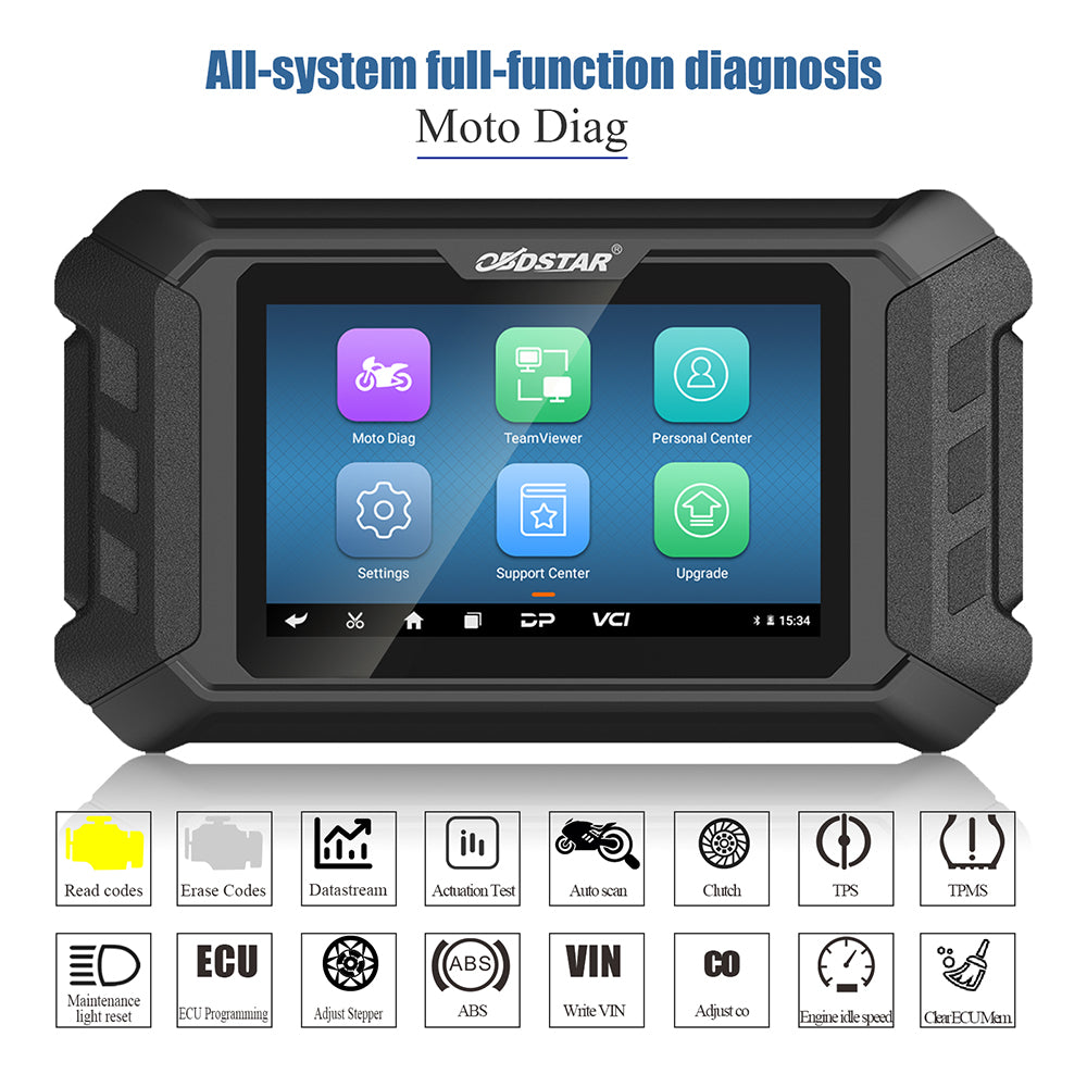 OBDSTAR MS50 Tablet STD Configuration for Motorcycle/ Snowmobile/ ATV/ UTV