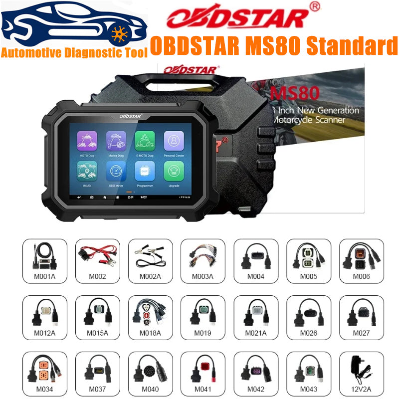 Original OBDSTAR MS80 Support IMMO Programming Intelligent Motorcycle Diagnostic Tool Key Programming / Odo meter Recalibration