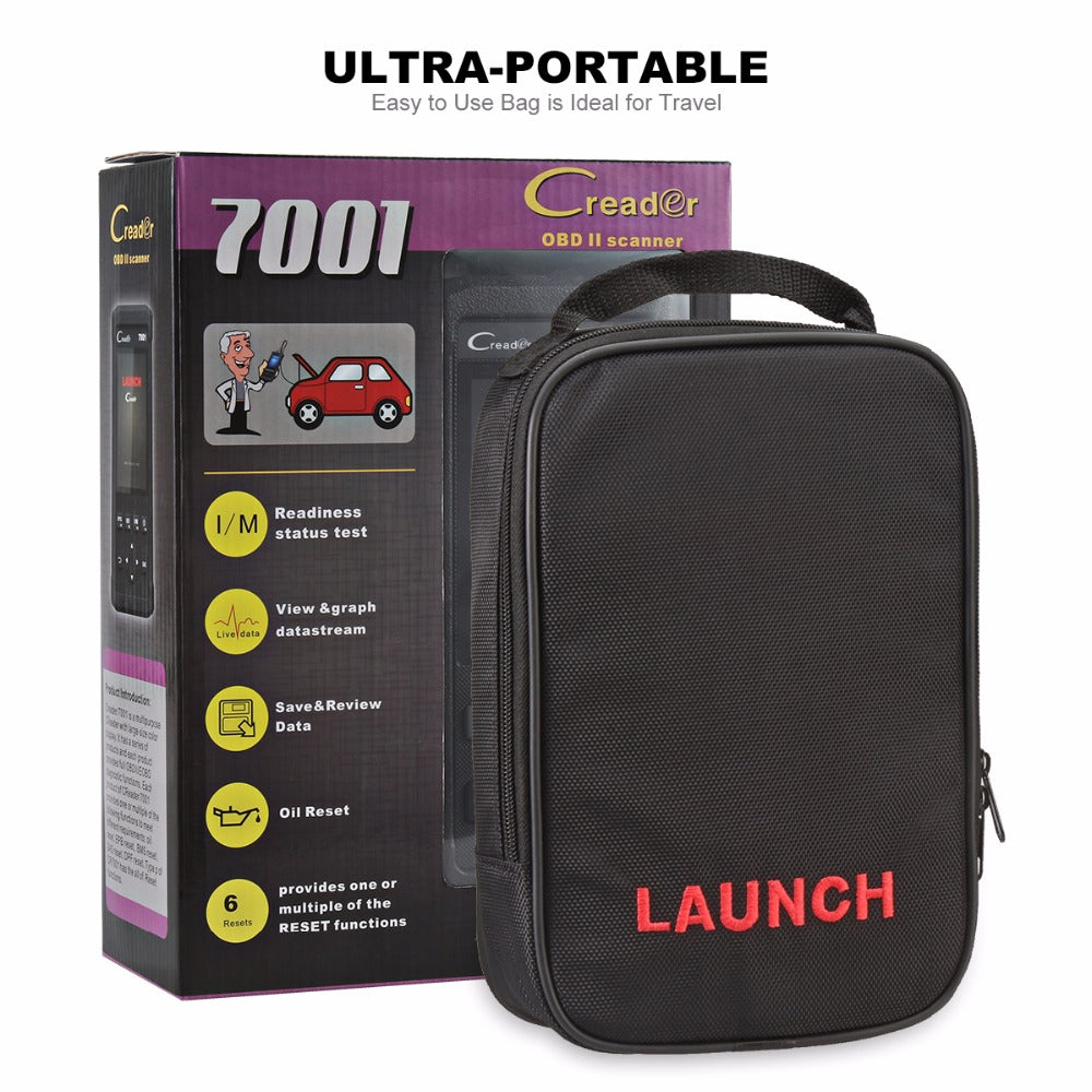 Original Launch DIY Code Reader CReader 7001 CR7001 Standard OBD2 Scanner/Scan Tool with Oil Reset Service