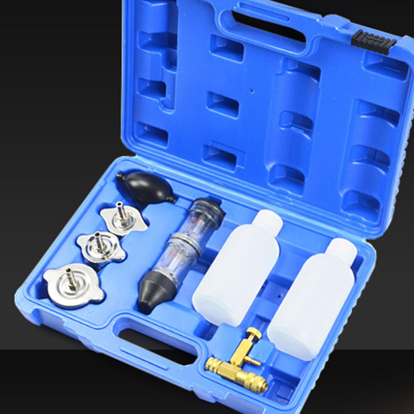8 Pieces Head Gasket Leak Tester Tool Kit Head Gasket Tester Combustion Leak Test Kit Detector
