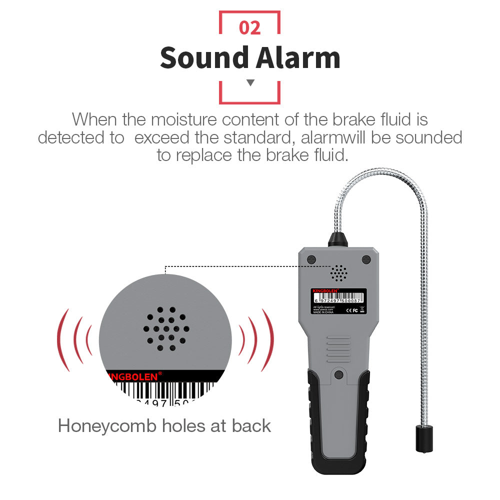 Oil Quality Test Tool Water Content Detector Car Brake Oil Tool BF200 Auto Brake Fluid Tester DOT3 DOT4 DOT5.1 LED Display