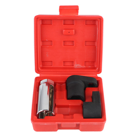 Uniersal Oxygen Sensor Socket Drive Puller And Thread Chaser Set Oxygen Sensor Removal Tool Kit 22mm Oxygen Sensor Socket 3Pcs