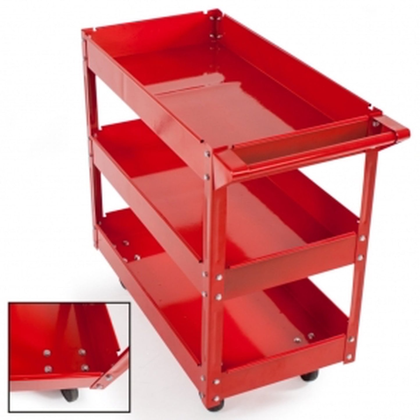 Cart professional workshop tools 3 floors with mounting wheels
